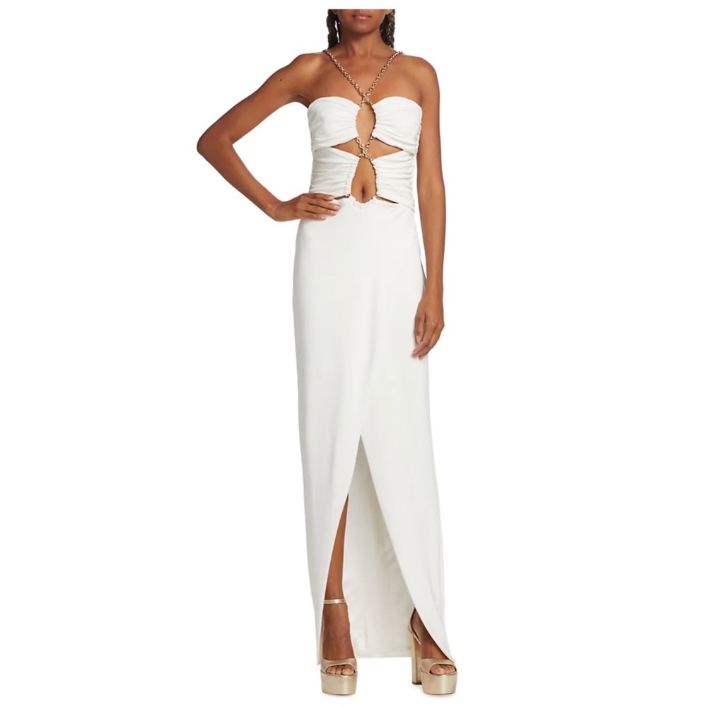 DUNDAS CHAIN LINK CUT OUT GOWN